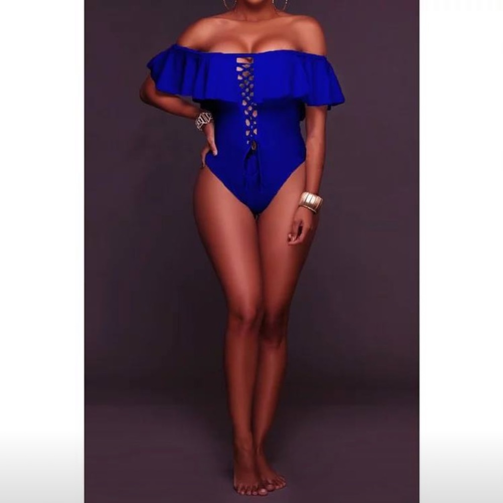 Royal blue One piece swimsuit